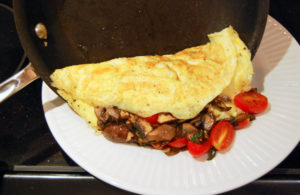 Folded omelet