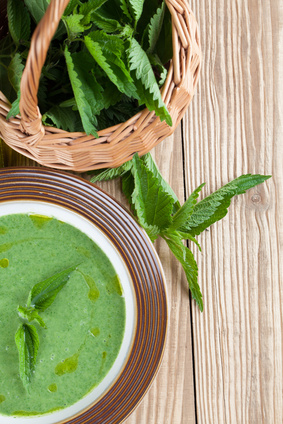 Nettle cream soup